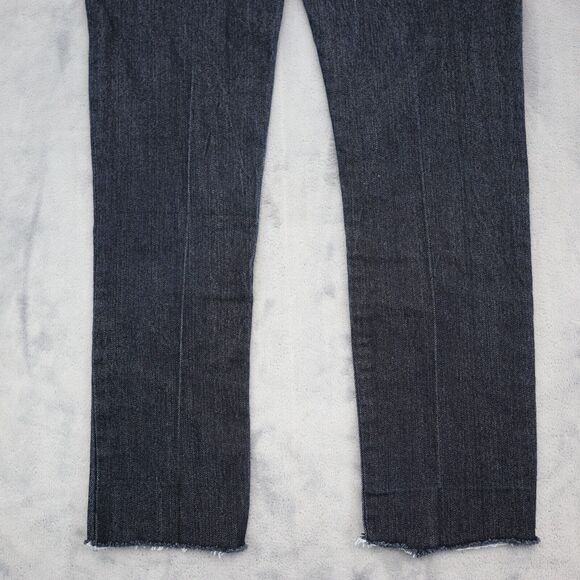 Twinkle Jeans Womens 7 Black Mid Rise Straight Cut Beaded Pockets Pants - Picture 16 of 16